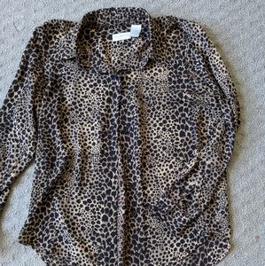 Cheetah Print Blouse